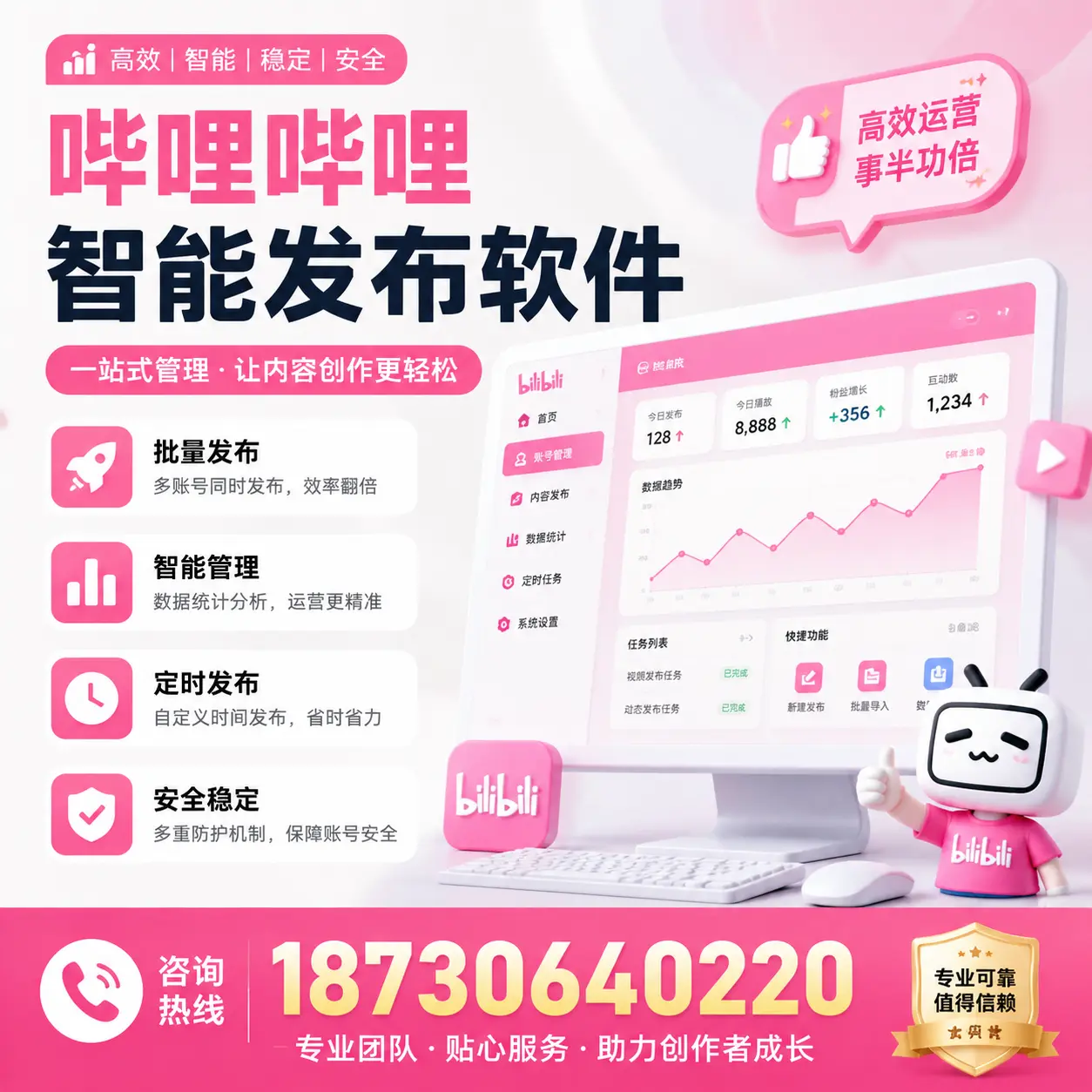 如何评估哔哩哔哩智能发布软件的ROI？鄂尔多斯 企业必读